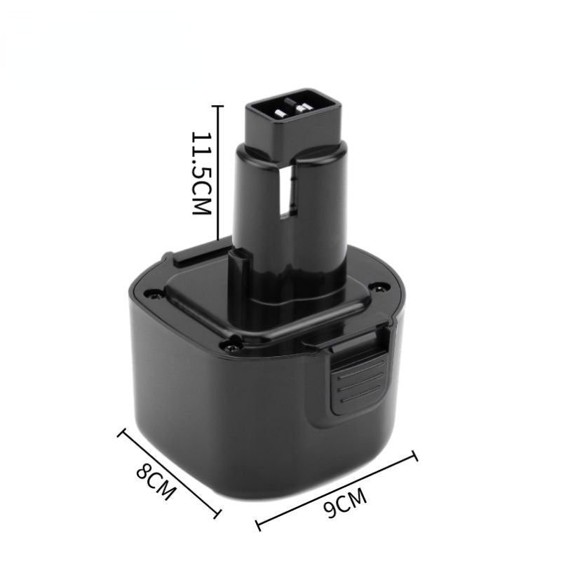 Replacement Ni-Mh Battery For Dewalt 9.6V Battery Cordless Power Tools(Black)